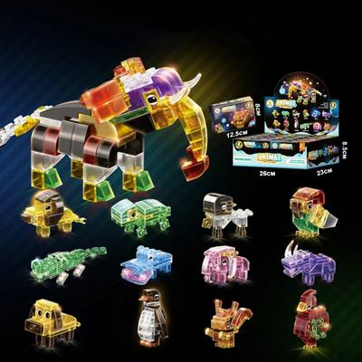 12 In 1 Mini Building Blocks Animals, Assorted Toy Animal, Building Blocks Stem Toys, Party Favor for Kids, Goodie Bags