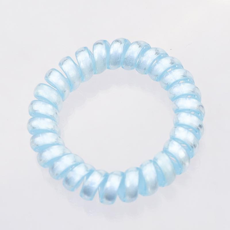 Modă Coreeană Elastice de Păr Spirale Simple Culoare Solidă Inele de Păr Tip Coil Pentru Femei Suport Coadă de Cal Bandă Elastică de Păr Accesorii de Păr