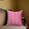 Blossom Stripe Square Jacquard Pillow Cover for Sofa Office Waist Cushion Cover Home Decorative Pillowcase