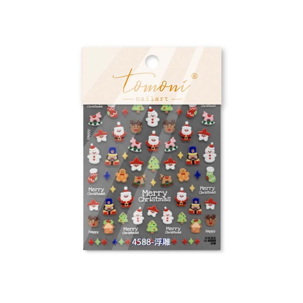 5D  Christmas Nail Sticker Nail Accessories Xmas Nail Decoration  Winter