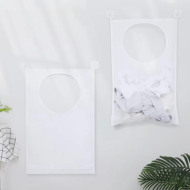 Bathroom Dirty Clothes Bag Change Clothes Storage Hanging Bag Wall Hanging Net Bag Cloth Art Home Dormitory Large Organizer