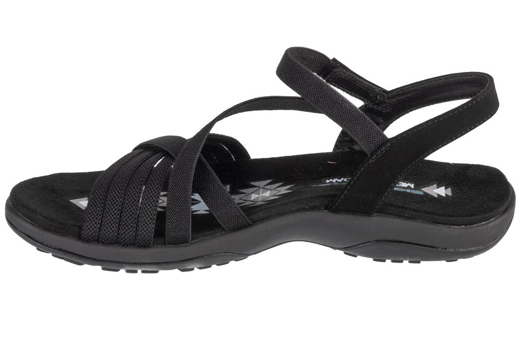 Skechers Reggae Slim - Summer Heat Sandals, Womens Black Sandals