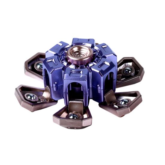 Fidget Spinner Toy Stress Anxiety Relief Teens Adults Extendable Armor Fingertip Gyroscope Portable Travel Sensory Spinning Toy