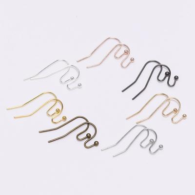 100 pcs/lot 21*16mm boucles d'oreilles fils boucles d'oreilles crochets pour la fabrication de bijoux résultats bricolage Earwire bijoux accessoires fournitures