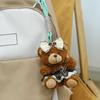 Cute Plush Bear Pendnat Ornaments Car Key Ring Lovely Stuffed Dolls  Backpack Decor