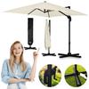 Folding Garden Parasol 8 Segments 420 Cm With Cover Plonos Pl-883