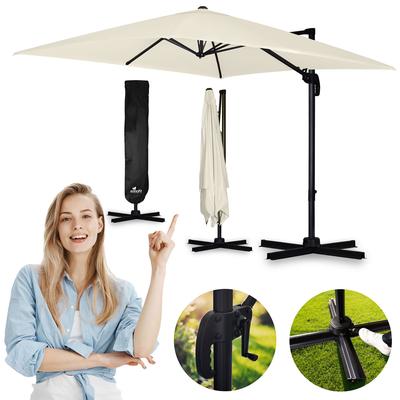Opvouwbare Tuinparasol 8 Segmenten 420 Cm Met Hoes Plonos Pl-883