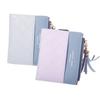 Fashion Women Short Wallets Pu Leather Tassel Zipper Small Purse Holder Cards