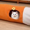 Foldable Cat Tunnel Toy with Ball Self-entertainment Cat Tent Interactive Cat Tunnel Scratch-Resistant for Training