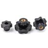 Threaded Black Knobs Set of 10 Thumb Nuts Durable for Quick & Secure Fastening