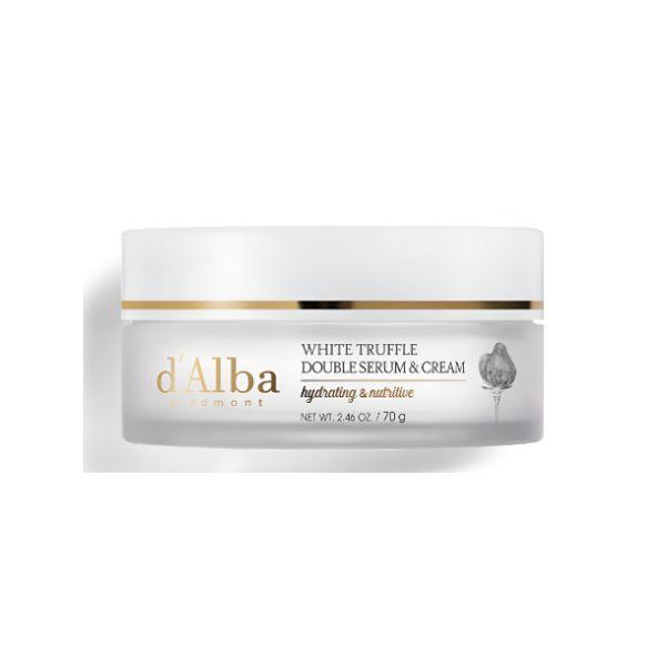 

d Alba White Truffle Double Serum & Cream Anti-Aging Hydrating Face Moisturizer 70g