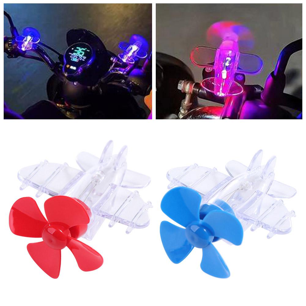 

Wind Power Generation Mini Airplane LED Light Car Rearview Mirror синій