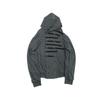 Oversize'owa bluza z kapturem z detalem w postaci rzędu guzików Streetwear Unisex Pulower