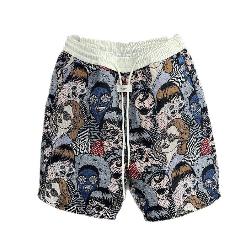 Summer Sports Print Breathable Casual Shorts
