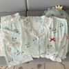 Mengqu Puppy Style Imitation Cotton Pajamas Women's Summer Lace Short-sleeved Loungewear Three-piece Set