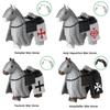 Medieval Zoo Building Blocks Character Accessories Mounts Animals Deer Elephants Camels Wolves Warhorses Bricks Toy Gifts K080