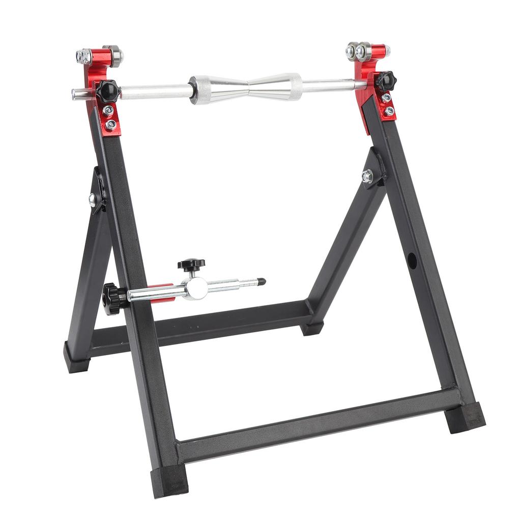 Motorcycle Wheel Balancer Truing Stand Foldable Portable Adjustable Centering Cones Rim Tire Balancer for Sport Dirt