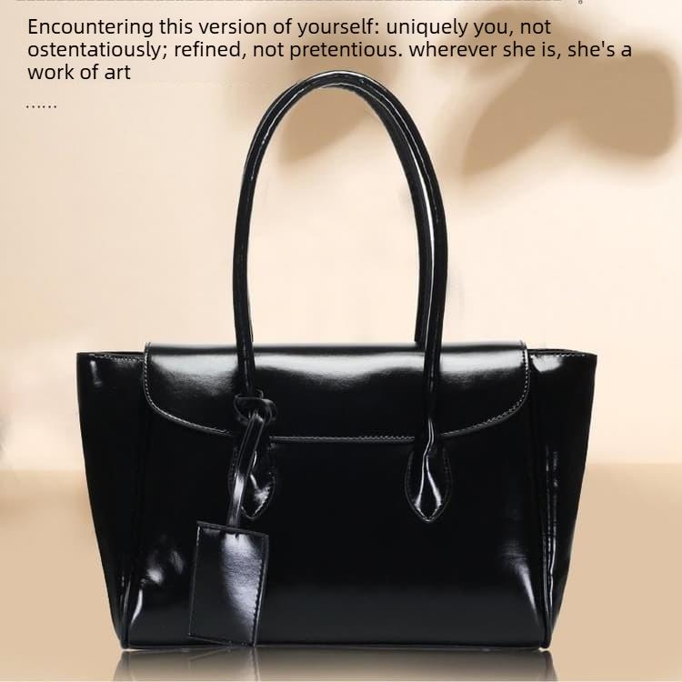 Simple tote bag women's versatile shoulder handbag