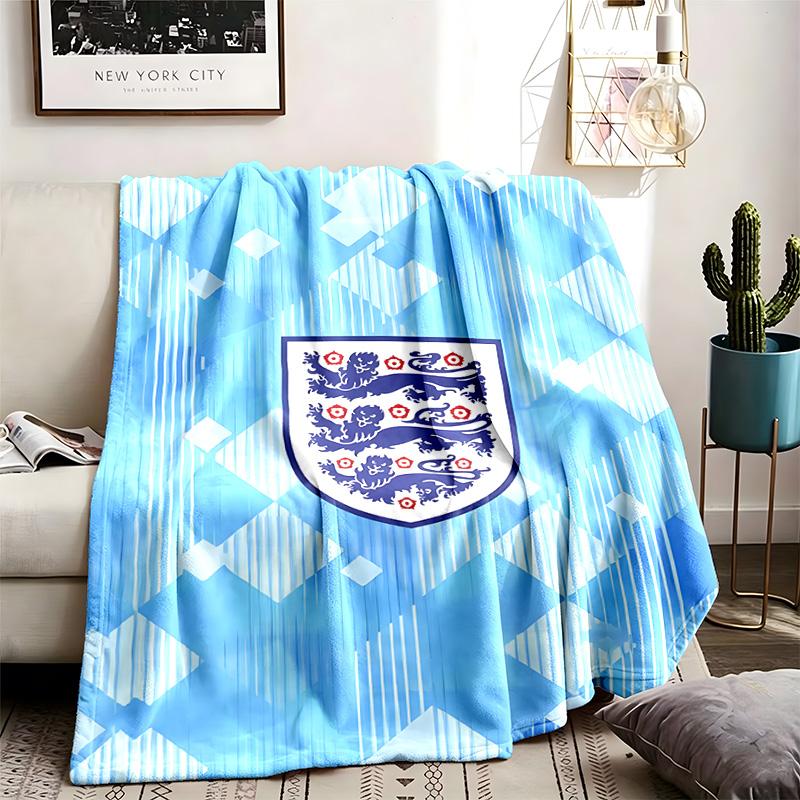 England National Football Team Theme Personalized Outdoor Flannel Blankets Soft And Suitable For All Seasons Perfect For Sofas Beds And Camping