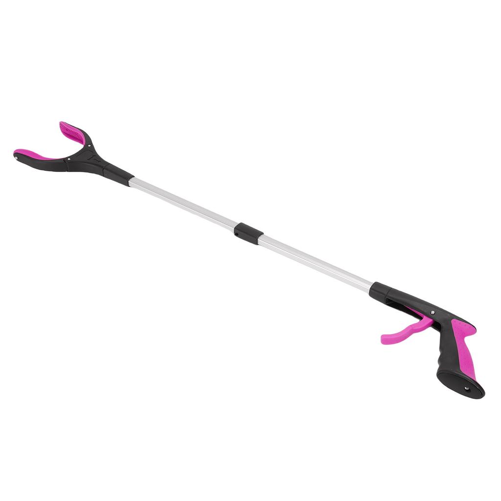 Foldable Grabber Tool with Magnetic Tip Ergonomic Handle Trash Grabber Handy Pick Up Tool Purple