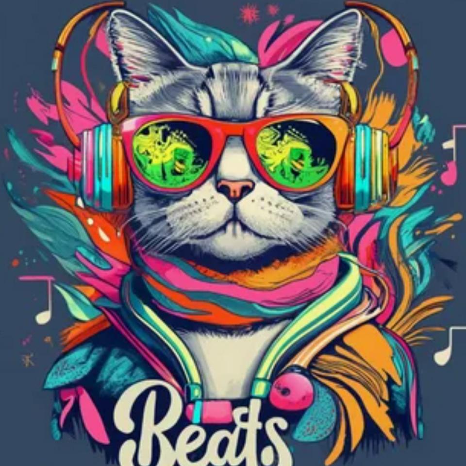 5D Diy Diamond Painting Animal Esports Cat Pattern Mosaic Inlaid Water Diamond Embroidery Colorful Painting Game Hall  Decoration