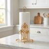 Free Standing Tree Paper Towel Holder Gold Vertical Paper Shelf Practical Tissue Stand  For Home