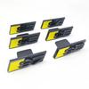 Insignia Emblema Pegatina Logo S3 S4 S6 S7 S8 S5 ABS Amarillo Azul Negro 3D para Parrilla Delantera de Coche Accesorios Q1 S3 S4 S5 S6 S7 S8