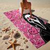Horror Movie Characters Beach Towel, Super Soft Microfiber, Gift for Her/Him, Birthday, for Pool, Beach, Travel, Home Decor Fan gifts