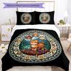 Cats Royal Adventure Pattern Bedding,Quilt Set Quilt Cover Pillowcase Home Birthday Gift (1*duvet Cover+2*pillowcase,without Core)