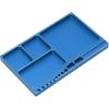 Magnetic Screw Tray Aluminium Alloy Magnetic Adsorption Widely Used Magnetic Parts Tray with Magnetic Pad for RC Repair Magnetic Tray(Blue)