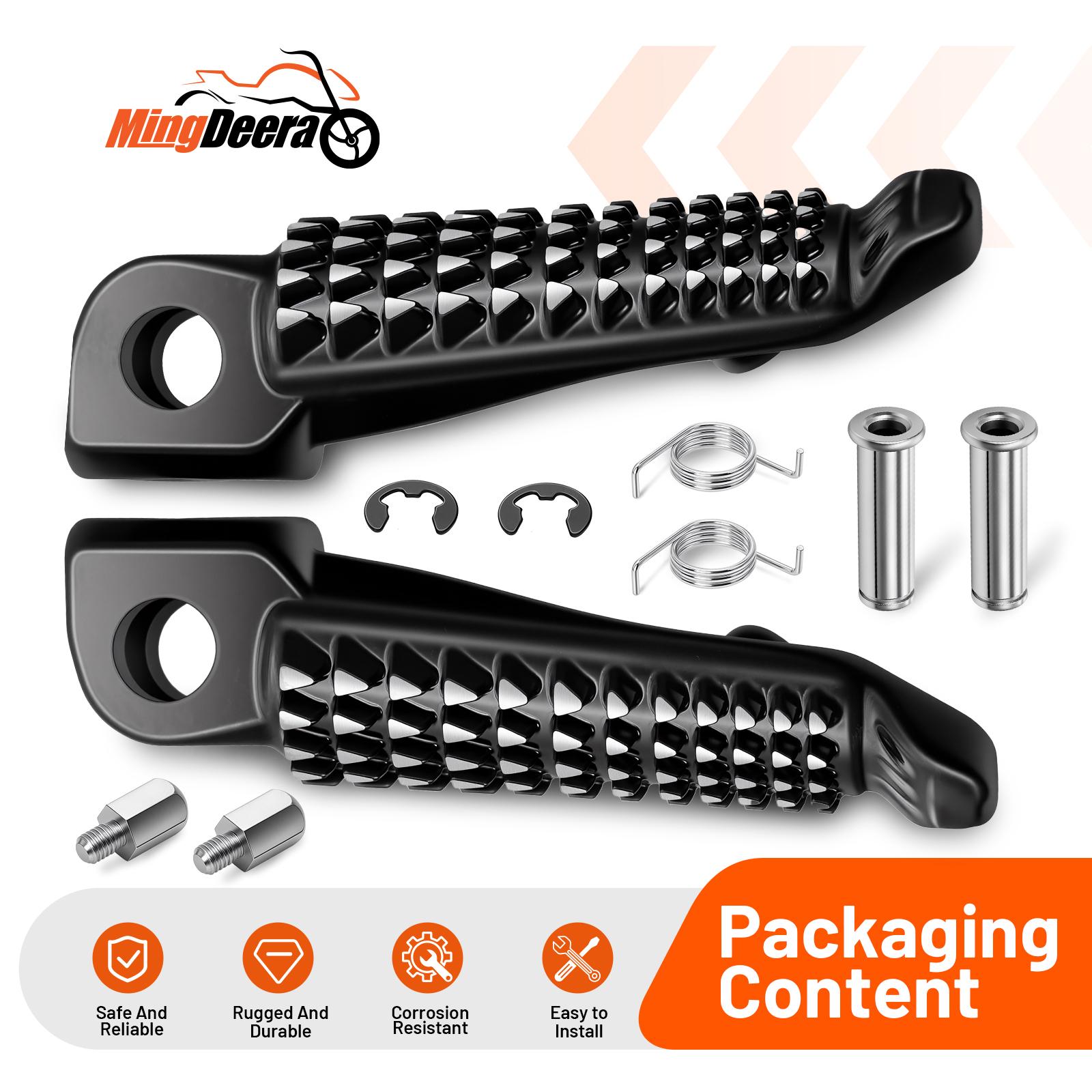 Front Footrests Foot pegs For Kawasaki Ninja 650R(EX650) 2006-2013 ER-6N ER-6F ER6 KLE650 Versys Z750 Z750S Z1000 Motorcycle one pair