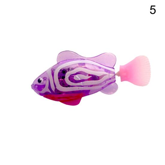 Poisson Robot Électronique Clignotant Décoration Aquarium Bain Enfant Jouet Cadeau