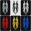 2 Stück Reflektierende Flammenform Motorradaufkleber Flammenaufkleber Wasserdichter Autoaufkleber Aufkleber Motorradzubehör Universal