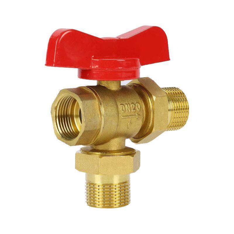 Three-Way Threaded Union Hot Water Valve