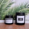 Black Covered Scented Candle Soy Wax Fragrance Retro Ghee Retro Style