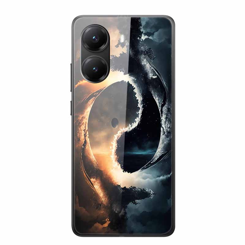 Tempered Glass Case For Xiaomi Poco X7 Pro Case Hard Glass Back Cover Soft TPU Bumper For Redmi Turbo 4 Phone Case X7Pro Turbo4