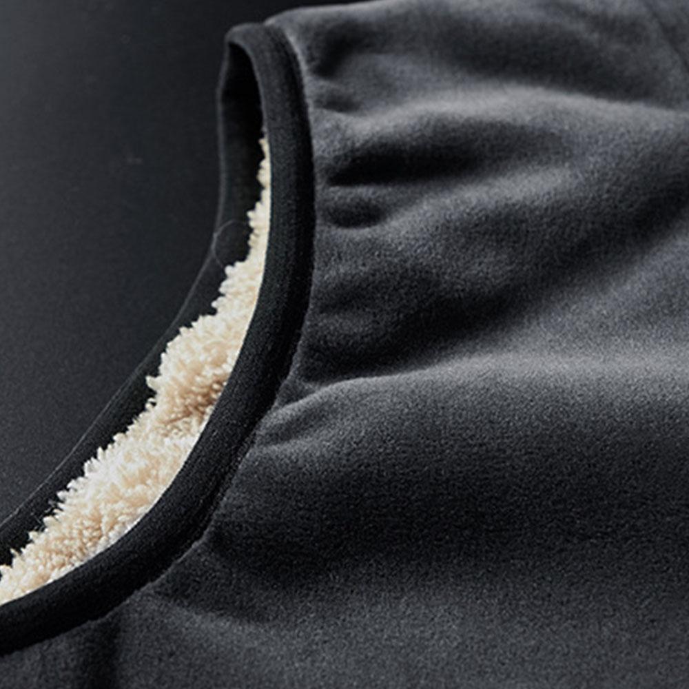 Men's Oversized Plus Velvet Sleeveless Vest Loose Coat Autumn Winter Clothes Windbreaker Jacket For Men Outdoor