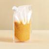 Airtight Food Storage Bag with Lid Freestanding Rice Storage Pouch Sealed Reusable Grain Storage Bag for Flour Beans Kitchen Cabinet Pantry