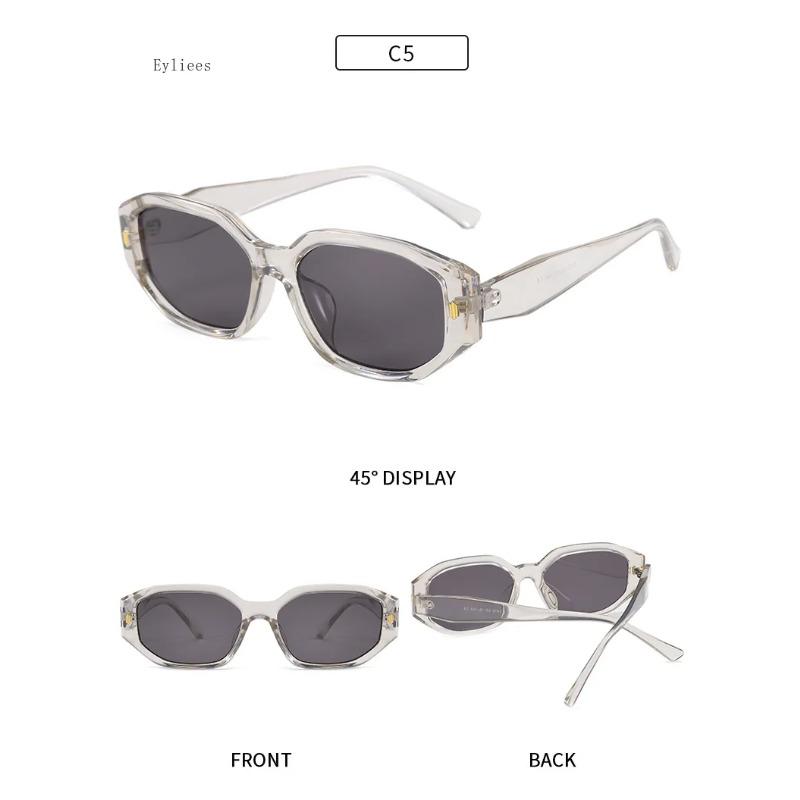 Retro Small Oval Sunglasses Women Trendy Casual Cat Eye Frames Sun Spectacles Male Vintage Narrow Shades Uv 400 Protection Female Gafas De Sol