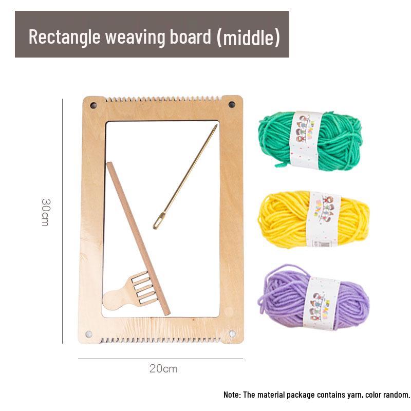 Children's Art Area Wool Knitting Board - DIY Weaving Material Kit for Kindergarten & Large Class Teaching