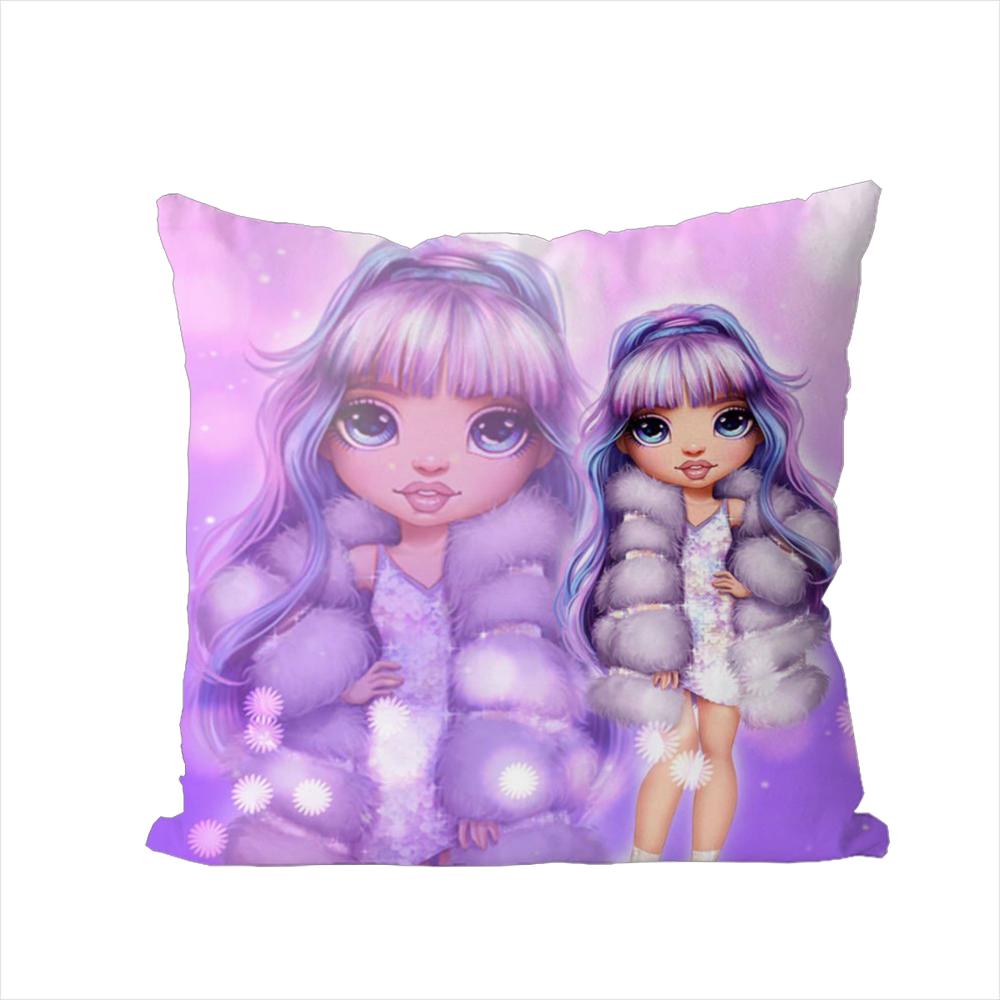 

Rainbow High Pillow Case For Car Sofa Decorative Home Doublesided Print Plush Square Throw Pillow Cushion Cover 30x30cm
