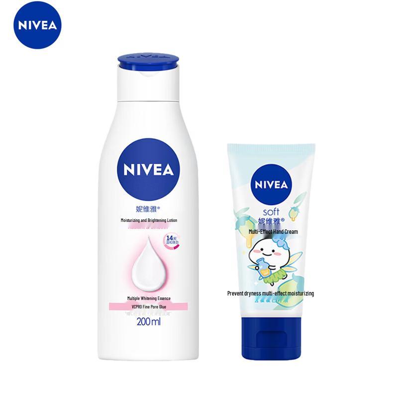 NIVEA Moisturizing Whitening Lotion and Hand Cream Set