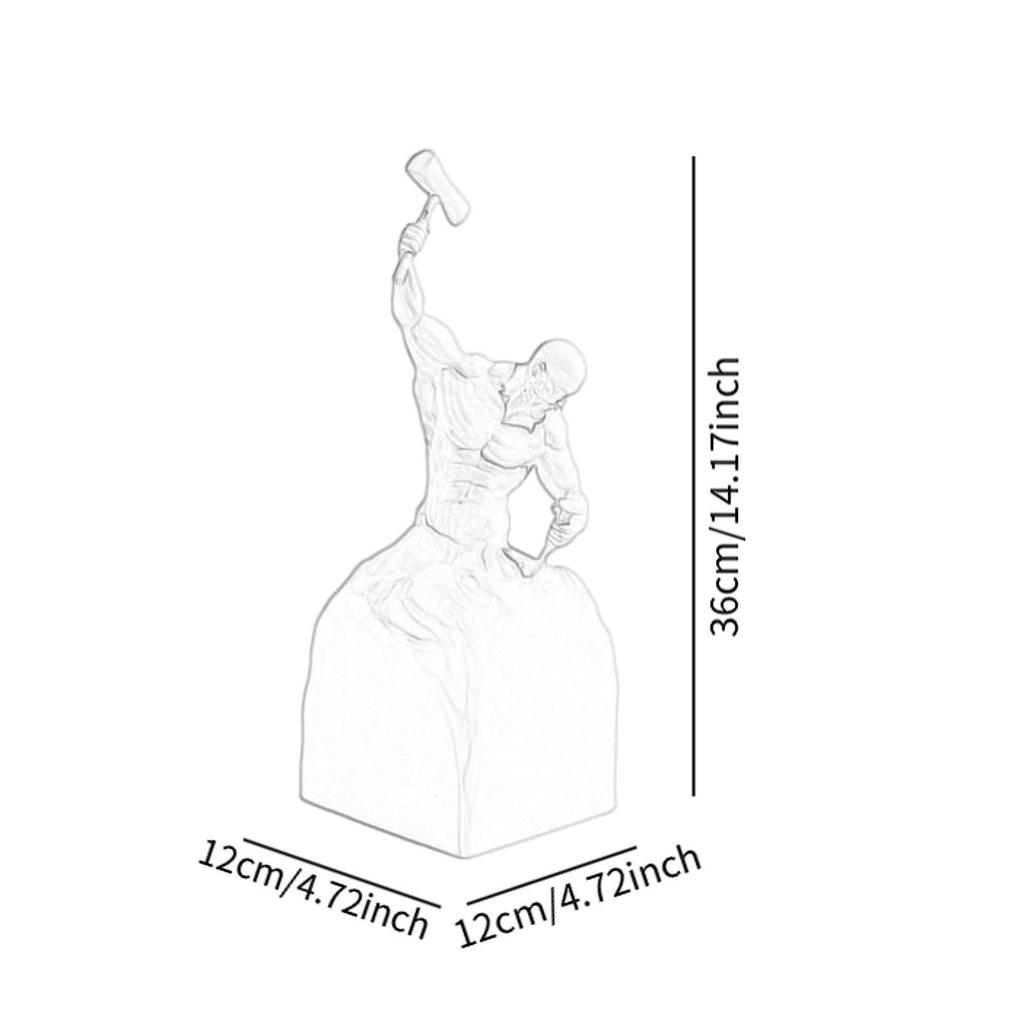 Modern Home Resin Sculptures Minimalist Modern Office Art Figure for Studio Study Room Living Room Table Decorations Home Decor