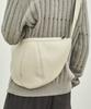 Dwse Vegan Leather Half Moon Bag (Ivory)