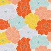 [Musubi] Furoshiki 100cm Aqua Drop Recycle (Water Repellent) - [Adeline Klam] Botan Orange