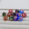 5Pcs, Handmade Lampwork Glass Beads, Bohemian-Style Round Colored Loose Beads, 1.4×1.4cm, for DIY Necklace & Bracelet Accessories, Unisex Crafts