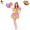 Adult Women's Happy Party Circus Clown Costume Carnival Amusement Park Clown Cosplay Costume