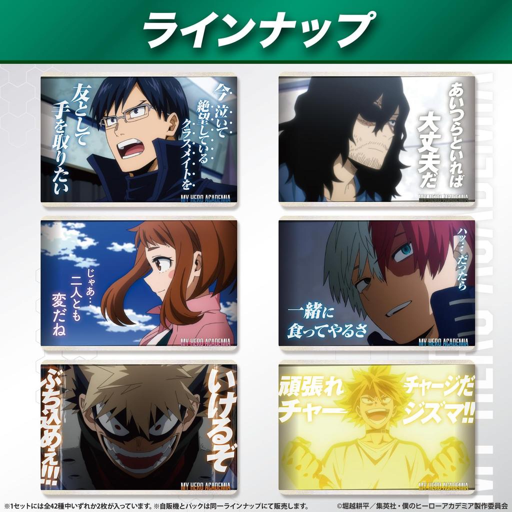 BANDAI TV Anime "My Hero Academia" Metal Card Collection 6 (Box of 24 Packs)