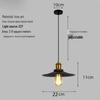 Industrial Black Retro Wrought Iron Pendant Lamp - Modern, Simple Design for Restaurants, Bars, and Hotels