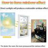 21pcs Star Moon Cat Sun Catcher Window Clings for Glass Windows, Anti-Collision Stickers Decals Prevent Bird Strikes,Rainbow Prismatic Window Clings
